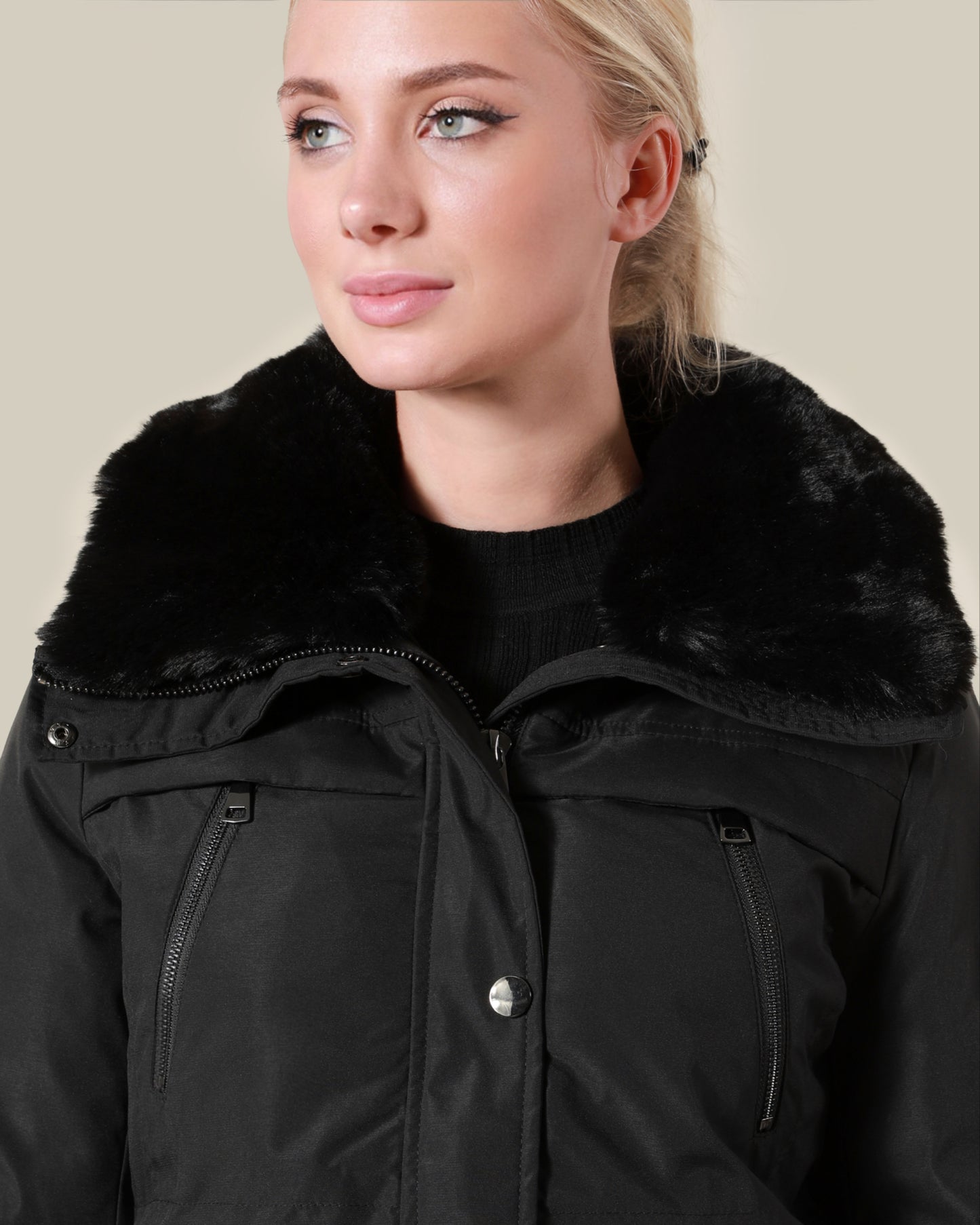 Fur-trimmed Winter Jacket
