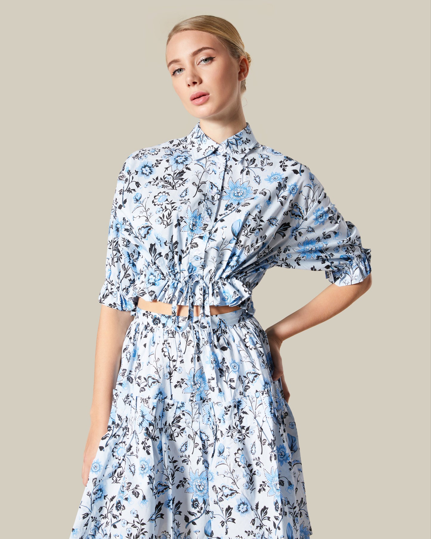 Cropped Floral Top