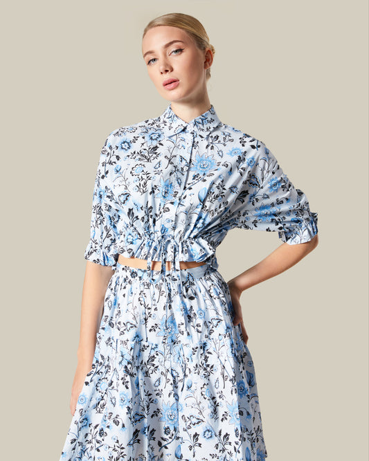 Cropped Floral Top