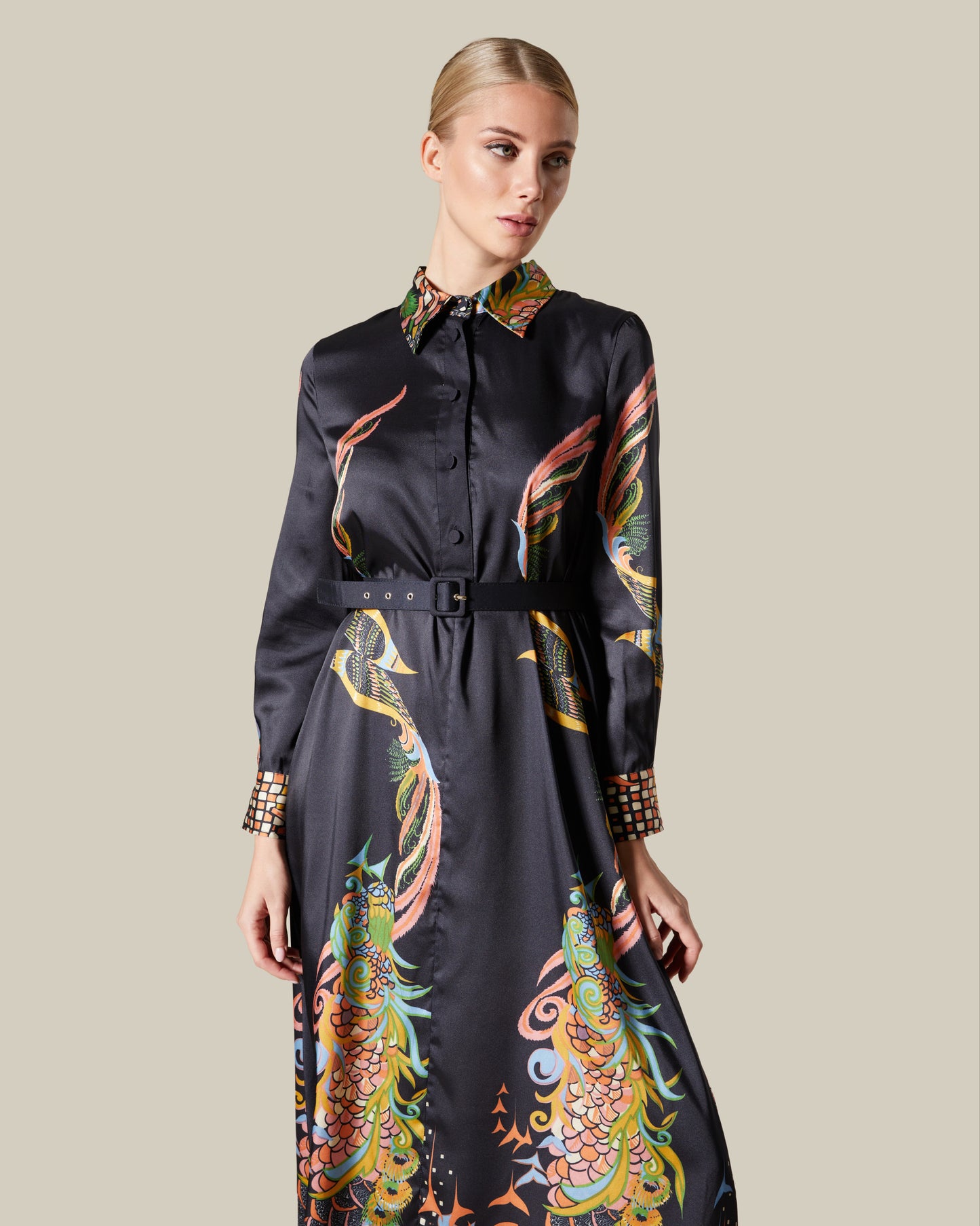 Fantastical Printed Shirt Dress