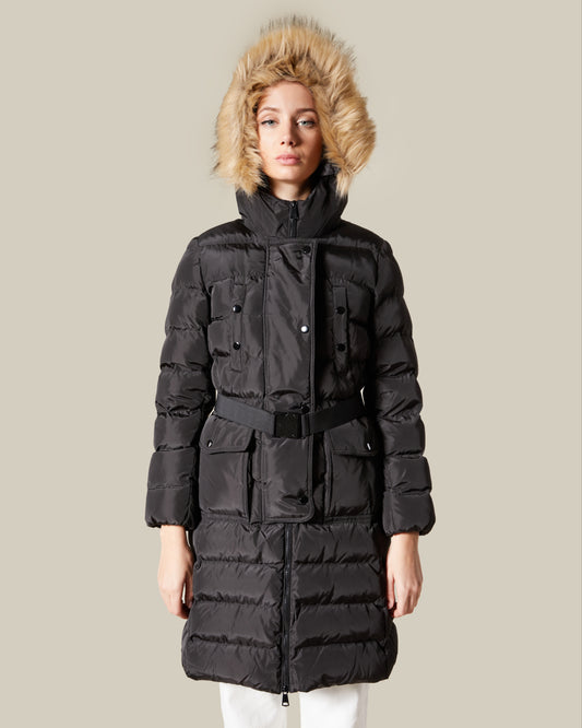 Faux Fur Hooded Puffer Jacket