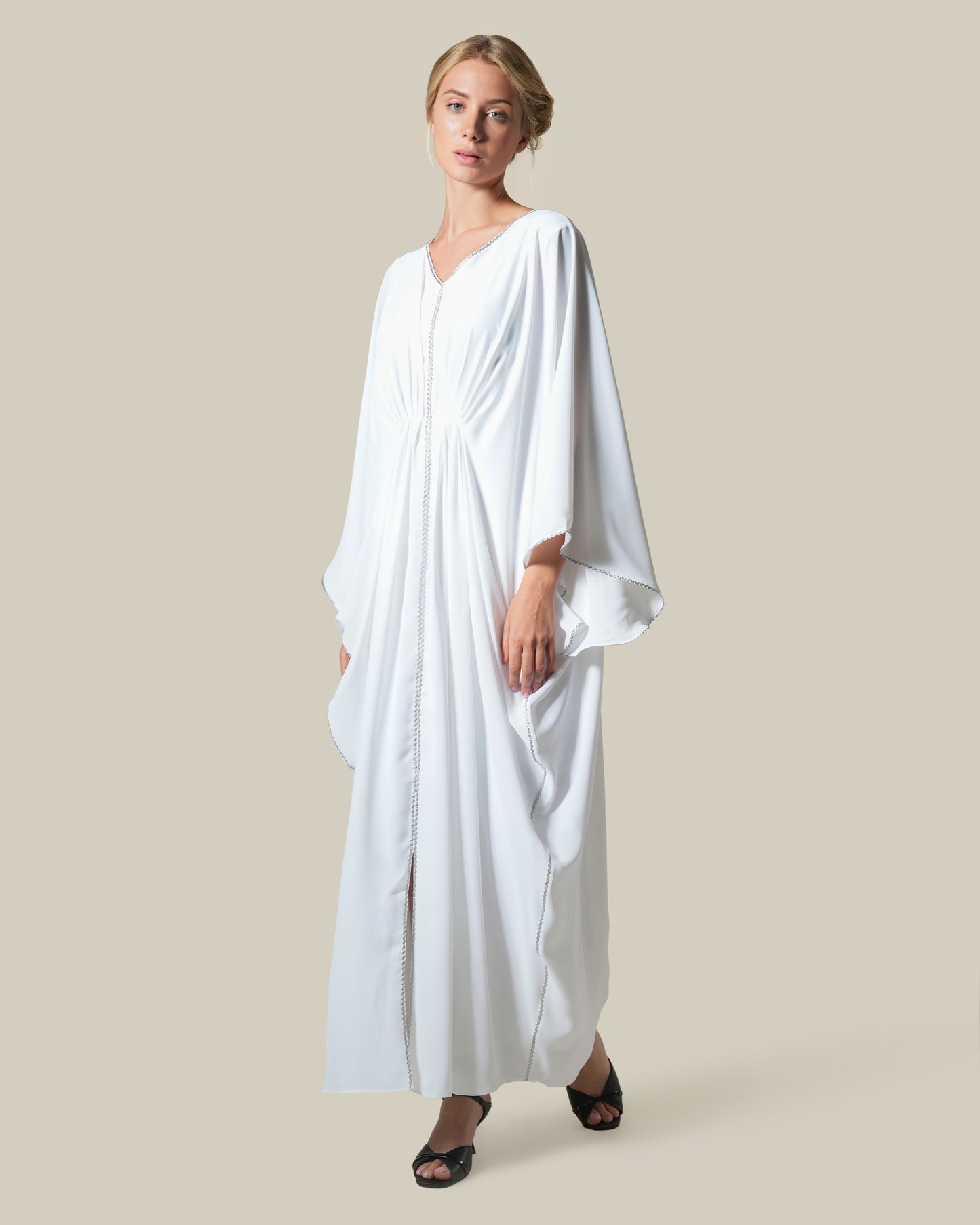 Metallic Accented Tunic Dress