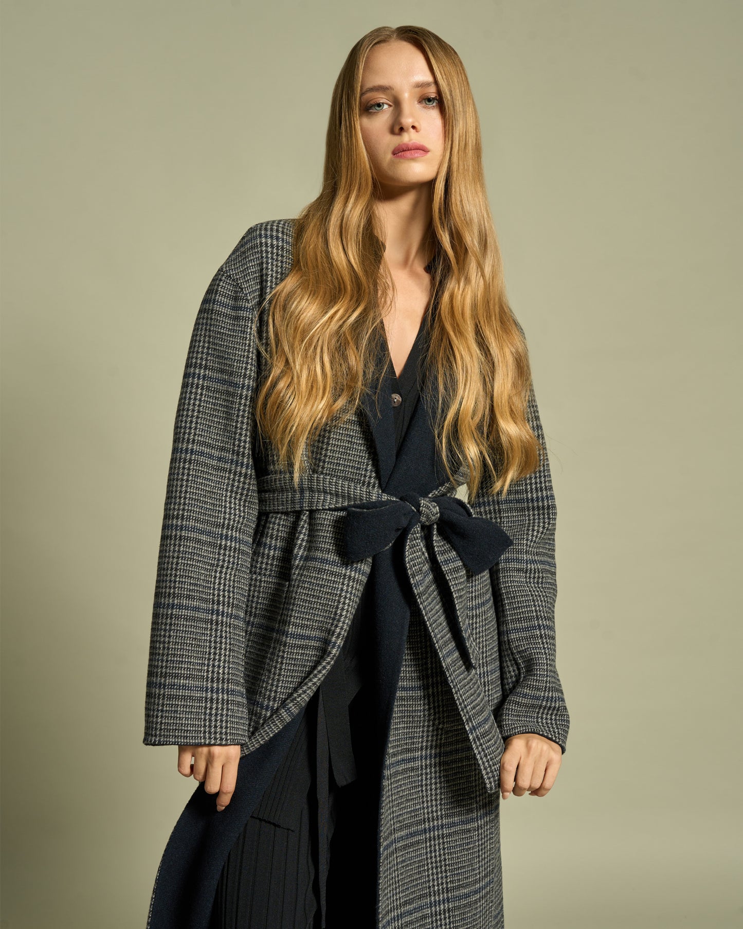 Reversible Plaid Coat