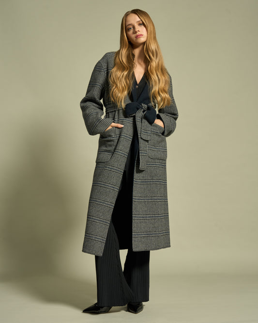 Reversible Plaid Coat