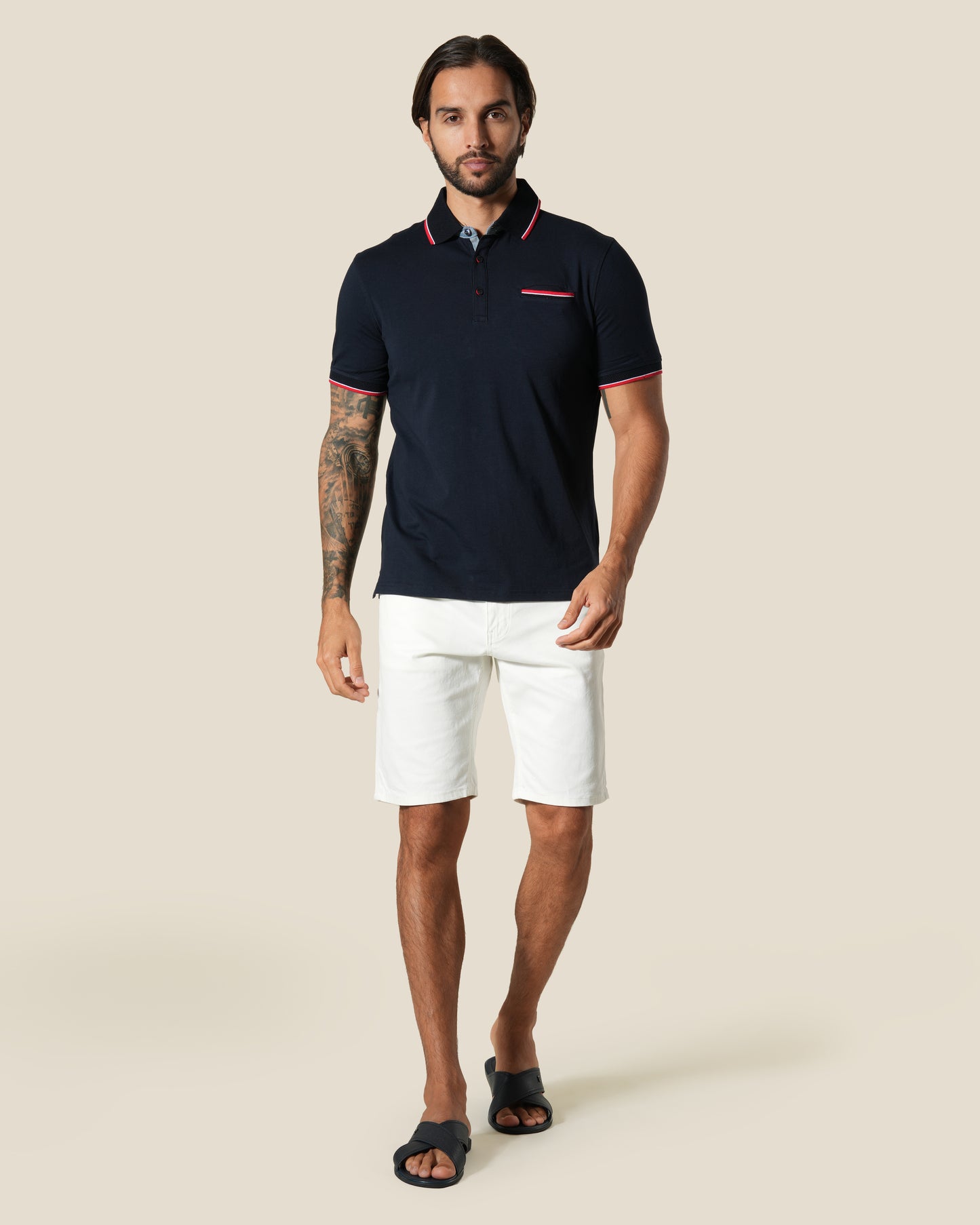 Contrast Tipping Polo Shirt