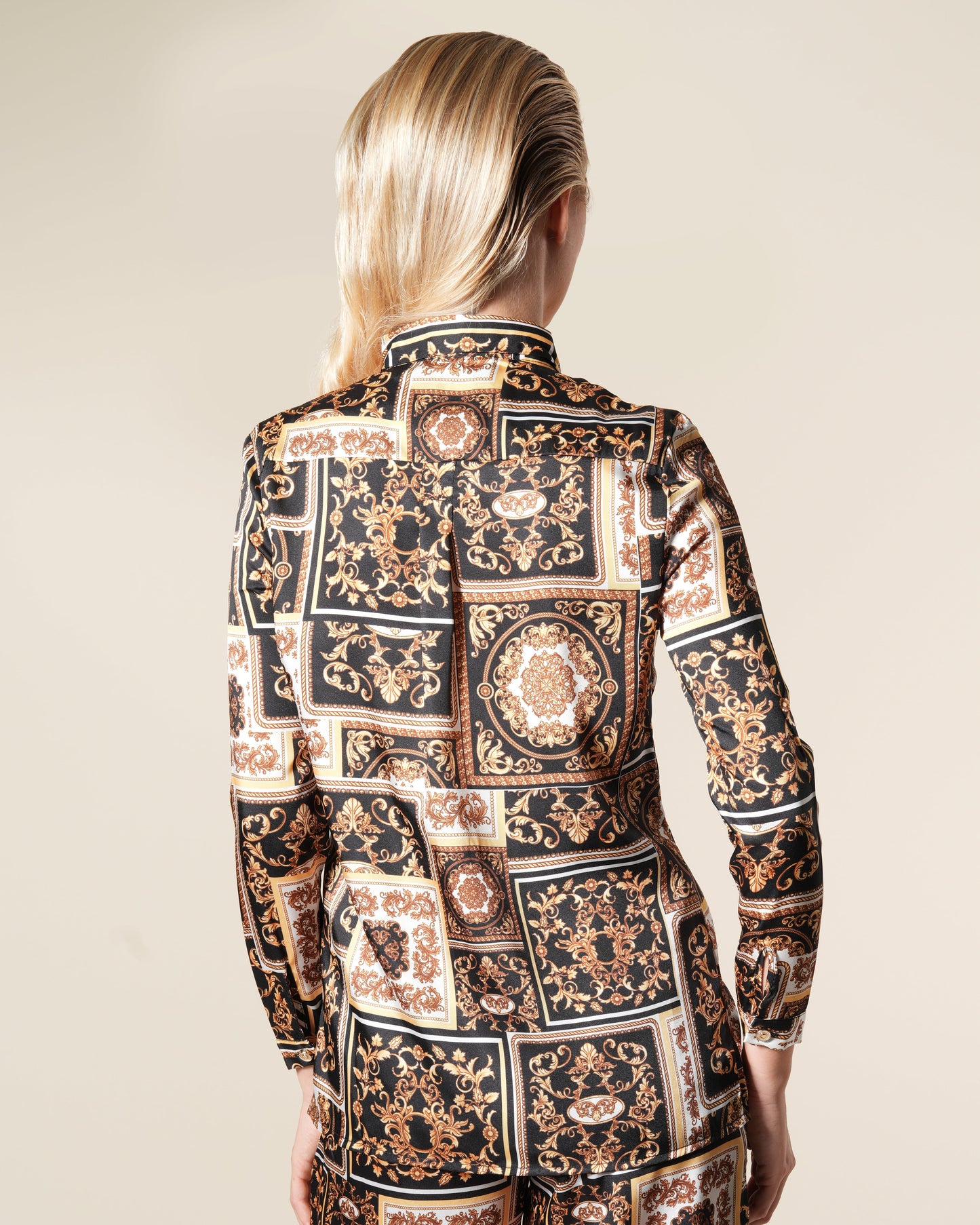 Baroque Patchwork Printed Shirt